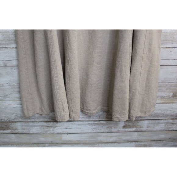 Cato Woman Beige Linen Blend Pleated Midi Skirt - Size 18W - Picture 5 of 8